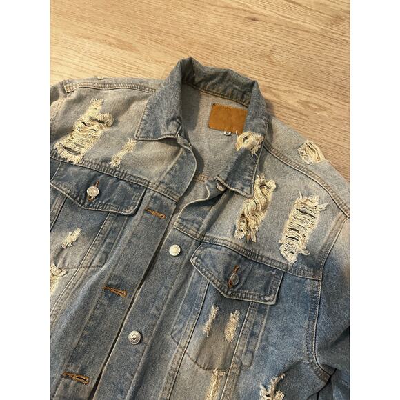 Levi Strauss oversized denim jacket size Medium - Picture 3 of 6